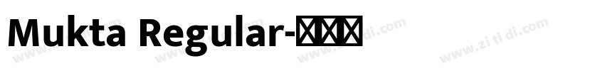 Mukta Regular字体转换